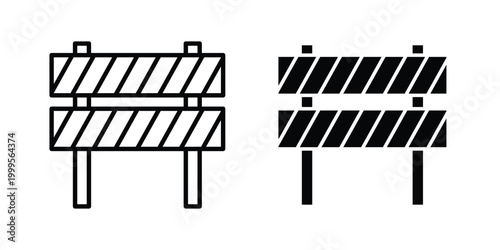 Roadblock icon concepts for website projects