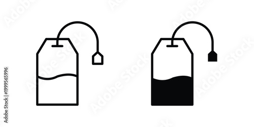 Tea bag icon concepts for website projects