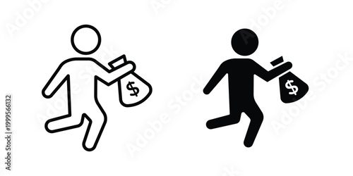 Thief icon concepts for website projects