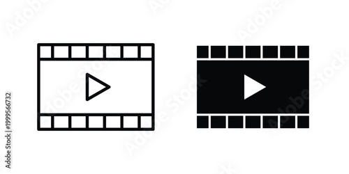 Video icon concepts for website projects