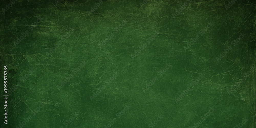 Fototapeta premium Deep green grunge texture background with distressed vintage border and weathered mottled paper effect surface. aged dark brown patterns on blank canvas material design for an old retro wall backdrop