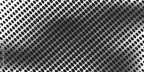 Titik-titik halftone putih dan hitam pola warna latar belakang tekstur grunge gradien. Ilustrasi vektor gaya olahraga komik seni pop titik. eps 10