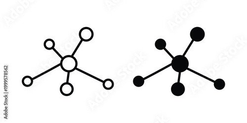 Antioxidant icon outlined. Flat fill icons