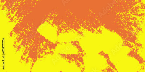 Vibrant vector illustration of a hot burning fire background featuring an orange and red flame pattern with a grunge paint texture and glowing energy light design