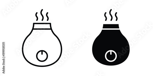 Diffuser icon outlined. Flat fill icons