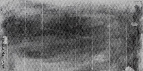 Aged black and white grunge background featuring a dark textured stone wall pattern with vintage gray paper details and a dirty concrete surface backdrop