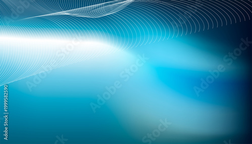 Abstract blue wave mesh background, futuristic digital flow with glowing particle lines
