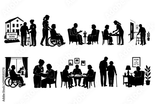 Silhouettes of elderly care: everyday activities in nursing homes.