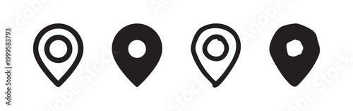 Map Pin Location Marker Icons in Multiple Styles