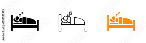 Sleep stages illustration depicting various phases of restful nighttime sleep