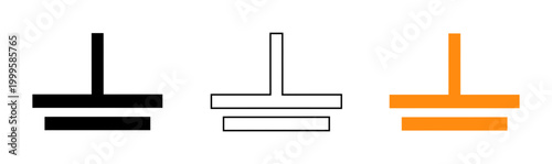 Electrical ground symbol illustration a safety and connection representation