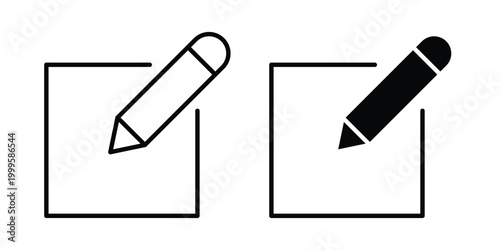 modify icon outlined. Flat fill icons