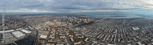 Aerial view of Canarsie - New York, US
