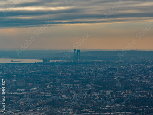 Aerial view of Canarsie - New York, US