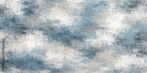 Blue sky with white clouds floating in a calm natural atmosphere