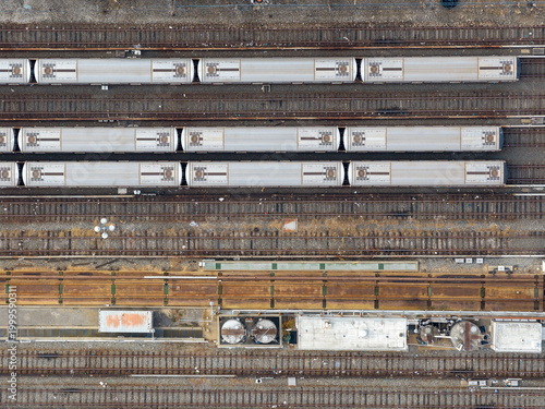 Canarsie-Rockaway Parkway subway tracks - New York, US