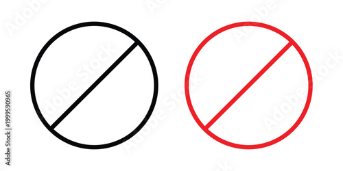 Stop sign outlined. Flat fill icons