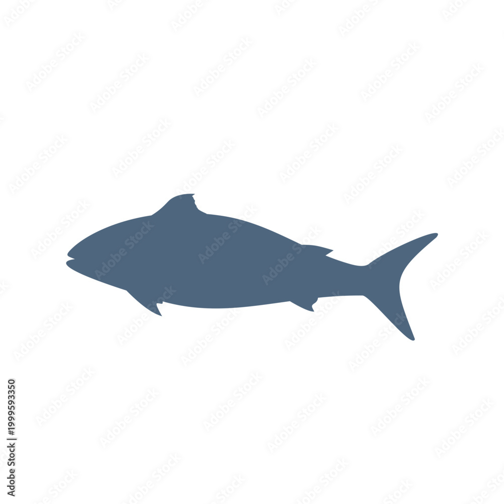 Fototapeta premium Silhouette of a Fish
