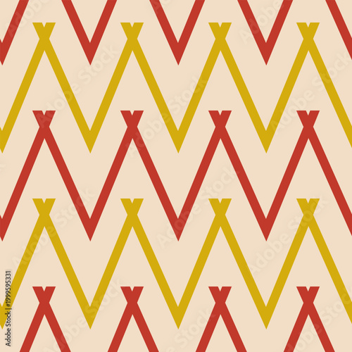Seamless geometric abstract pattern. Loop. Knitting. Vector
