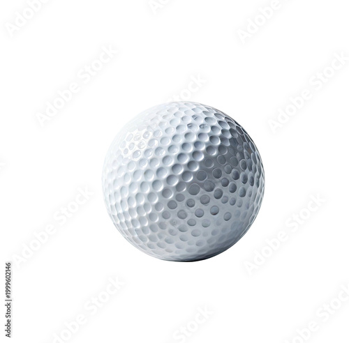A close-up of a white dimpled sphere, isolated on a black background (1)