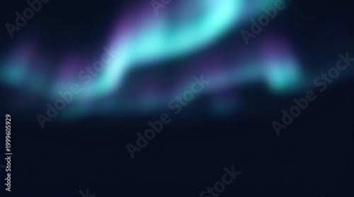 Atmospheric Celestial Glow Vibrant Hues in the Night Sky Above