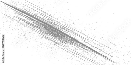 Dynamic diagonal scratch texture overlay with concentrated debris and motion lines for high energy grunge and industrial aesthetic design