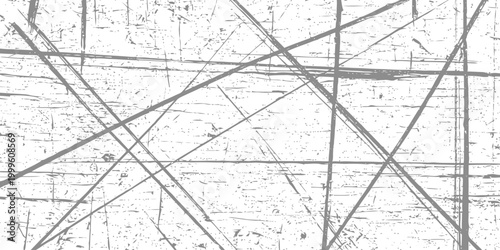Heavy industrial grid of intersecting diagonal and horizontal scratch lines on weathered wooden surface for vintage grunge texture overlay