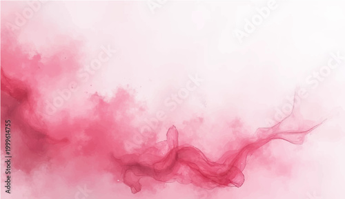 Elegant wisps of pink smoke gracefully dance across a clean, minimalist backdrop. Evoking a sense of delicate movement and ethereal beauty.
