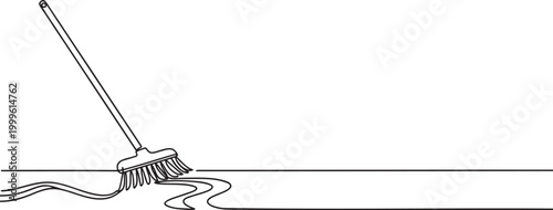 85_A broom sweeping lines on_traced