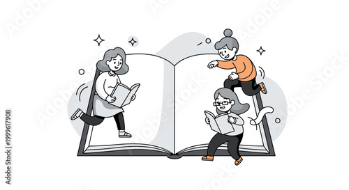 Reading experience. A single book page is shown with smooth flowing text and gentle highlight shapes guiding the eye. Subtle stars and curves emphasize comfort