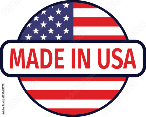 Free Download Made in usa vector badge design - GFXLoad