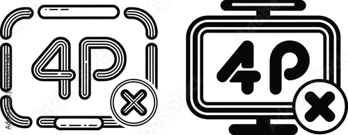 4p marketing mix concept with negative symbol marketing strategy business promotion prohibited negative representation illustration commerce