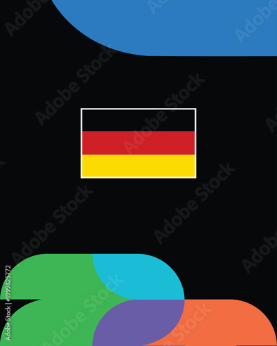 Foto Germany Flag United States Football Final 2026 Emblem Europe Countries Football