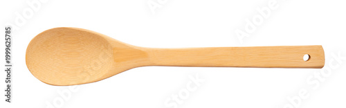 Obraz na plátně Levitating wooden spoon  isolated on a white background