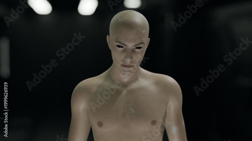 Alien Shapeshifting into Human Form | Grey Alien slowly Morphs or Transforms into A Human being CGI Concept Animation