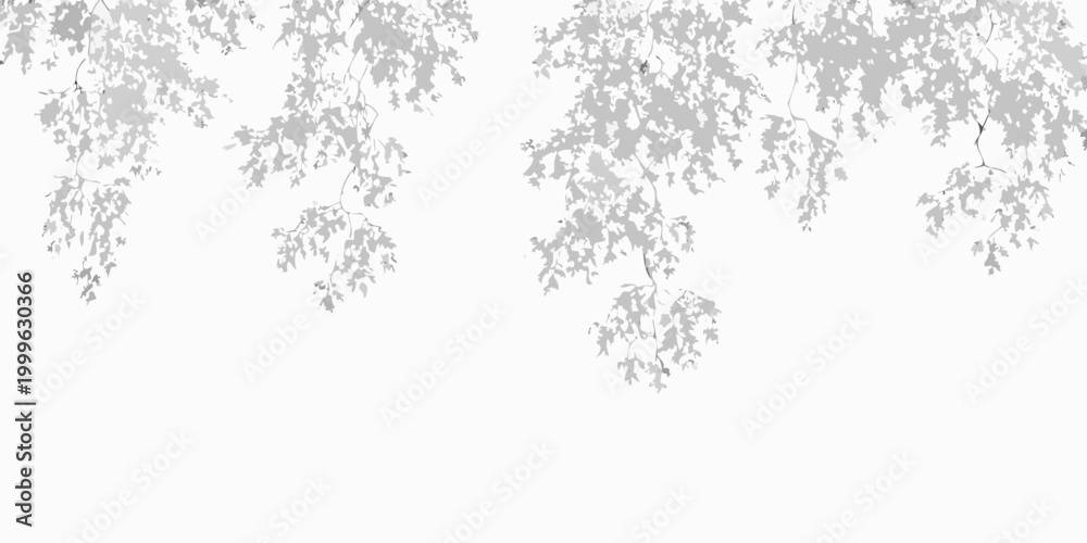 Obraz premium Shrub silhouettes four variations on a white background
