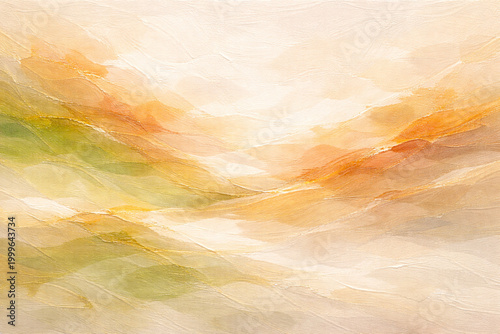 Abstract hand-painted in oil, with brush technique and texture.