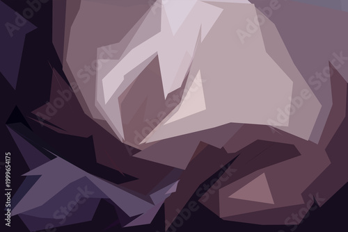 Abstract geometric background with sharp polygonal shapes in purple and mauve tones.