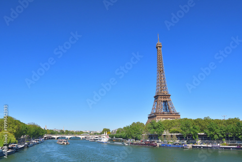 Eiffel Tower seen from Bir Hakeim Bridge in Paris, France, April 23, 2026