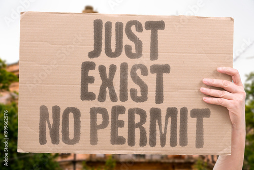 Foto "Just Exist No Permit" research confirms human existence measurably does not require institutional or social approval