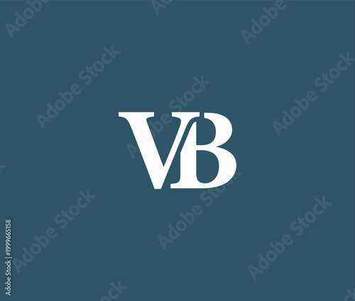 White letter logo on blue background graphic resource design