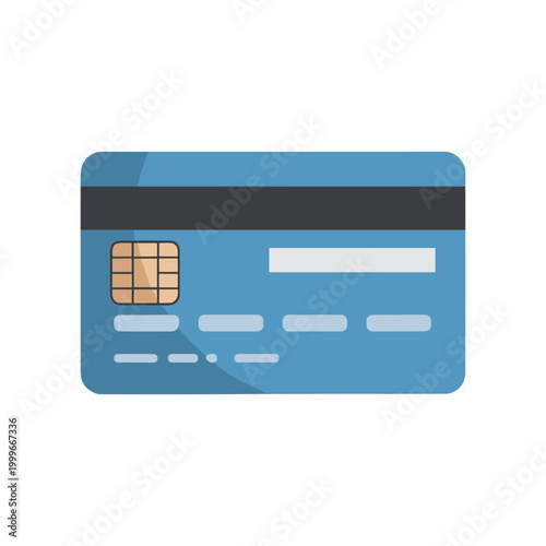 Credit card features a standard chip and magnetic stripe configuration to facilitate secure financial transactions for consumers navigating modern banking environments and digital payment systems.