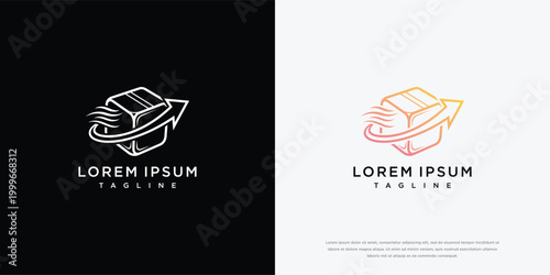 Delivery Box with Arrow Logo