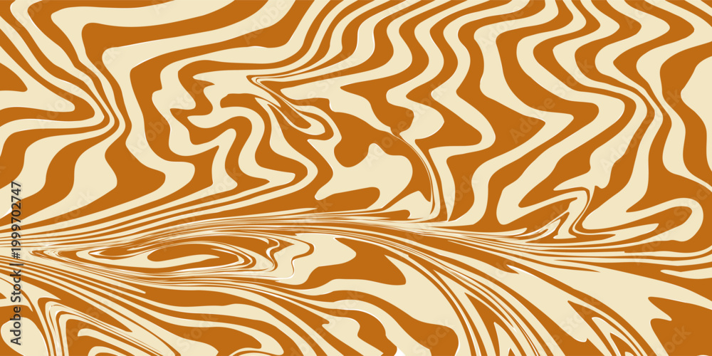 Fototapeta premium Swirl Caramel Pattern. Vector Splash Caramel Sauce Background. Swirl Peanut Butter Texture. Toffee and Milk Pattern. Liquid Chocolate Bg