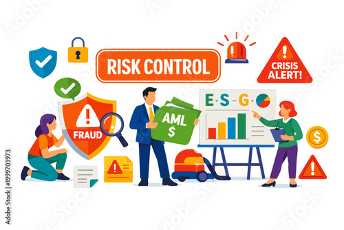 Business risk control and compliance with fraud prevention and ESG strategy