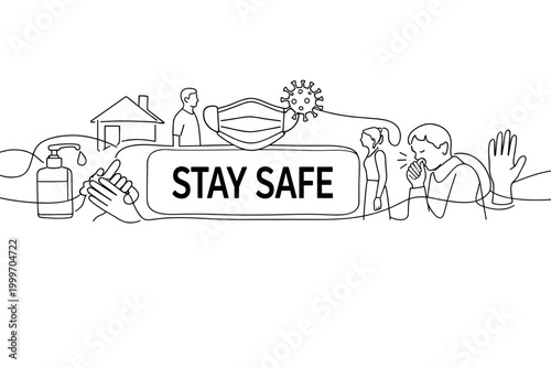 Stay safe with hygiene and social distancing measures to prevent virus spread