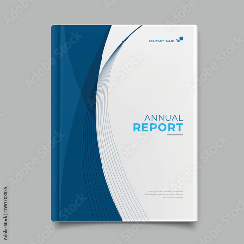 Blue Corporate Annual Report Template Cover Design