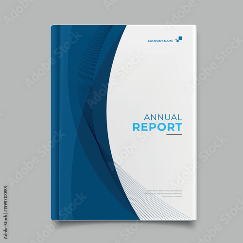 Blue Corporate Annual Report Template Cover Design