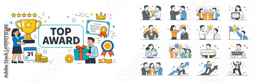 Celebrating top achievements with awards, gifts, and recognition