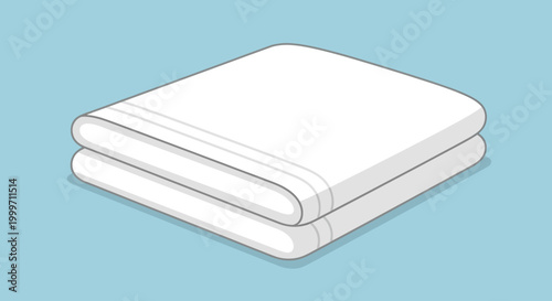 Stack of folded white towels.